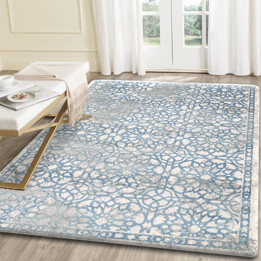 Morisot Blue Demask Rug