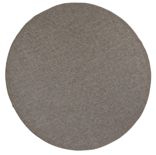 Sydney Charcoal Diamond Indoor Outdoor Rug Round