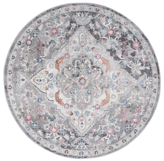 Mercury Alexander Transitional Grey Round Rug