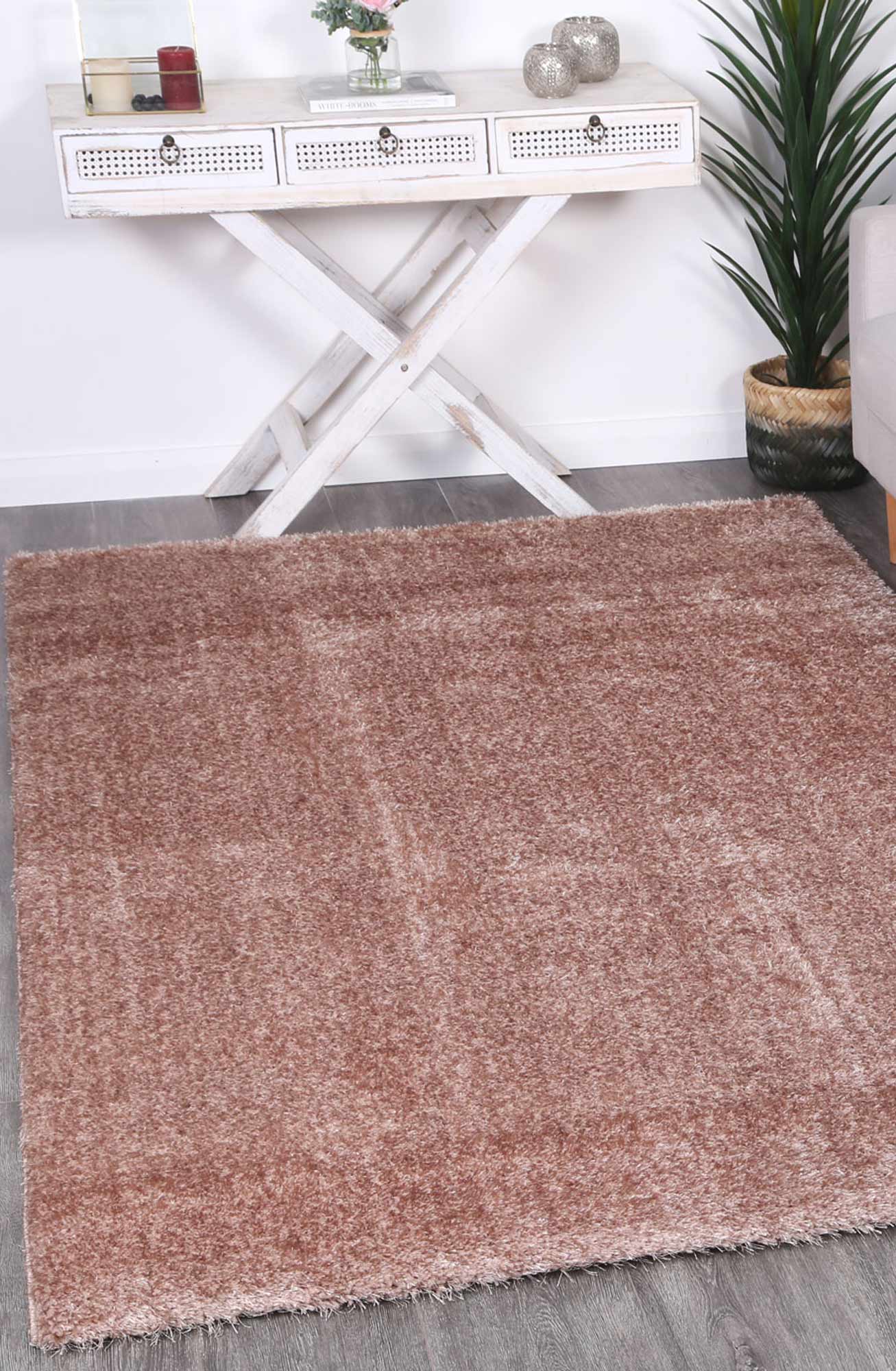 Puffy Soft Shag Camel Rug