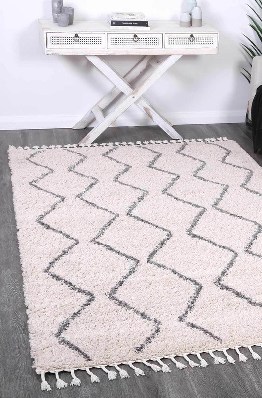 Serenity Levi Tribal Cream Rug