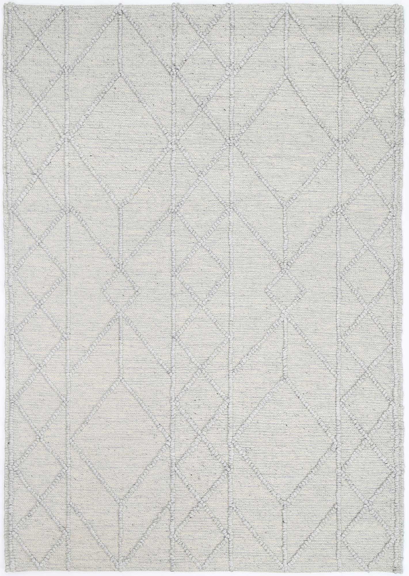 Kaiden Textured Grey Wool Rug