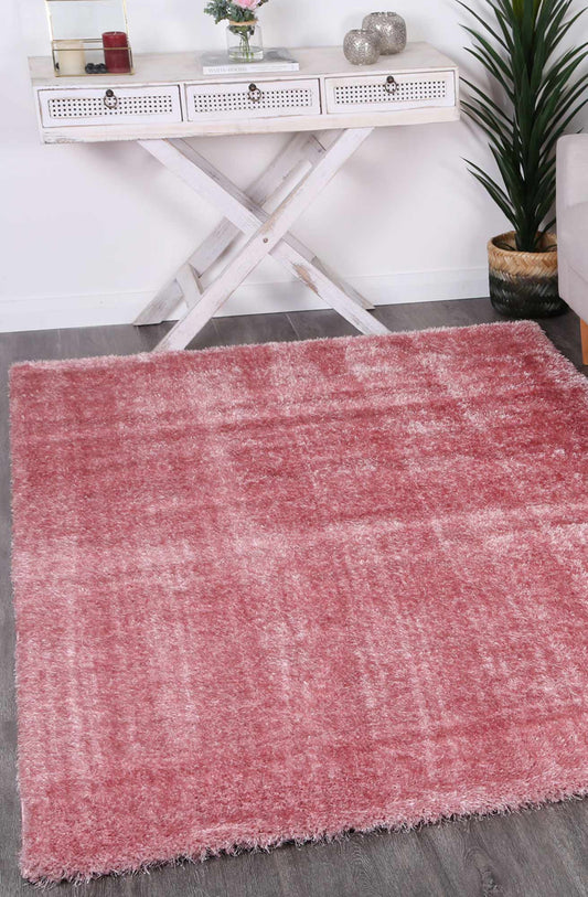 Puffy Soft Shag Pink Rug