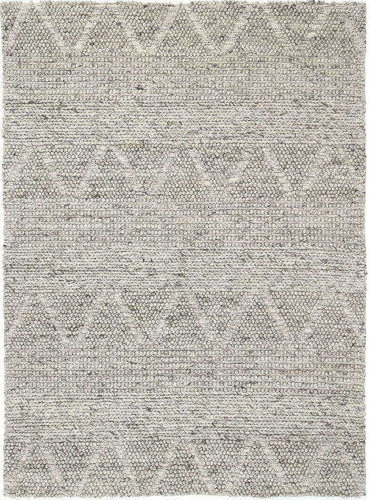 Kaiden Braided Ash Wool Rug