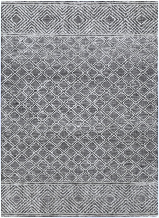 Alayah Diamond Trellis Grey Rug.