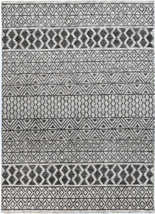 Alayah Tessellations Charcoal & Beige Rug