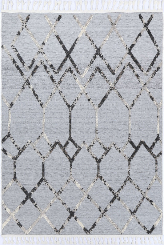 Hera Grey Anthrasite Diamond Rug