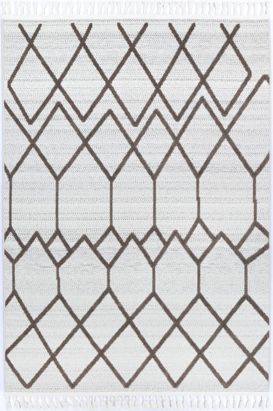 Athena Cream Beige Diamond Rug