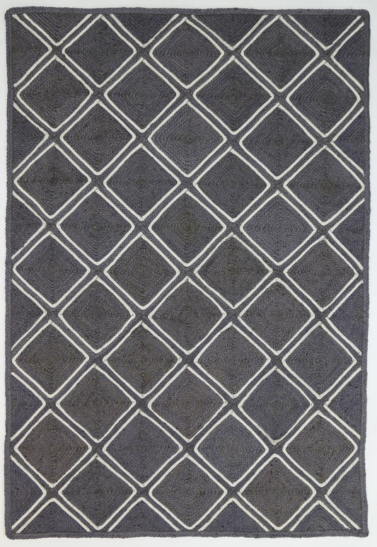 Bonnie Natural Parquetry Grey Rug