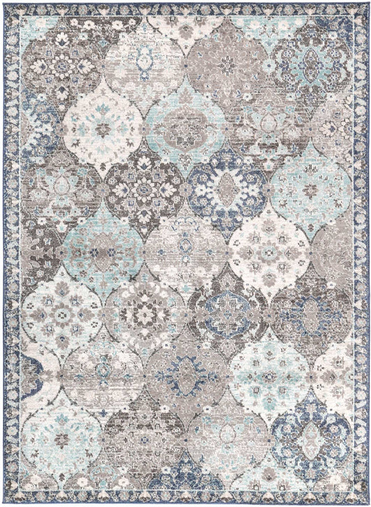 Ezra Multi Blue Lantern Rug