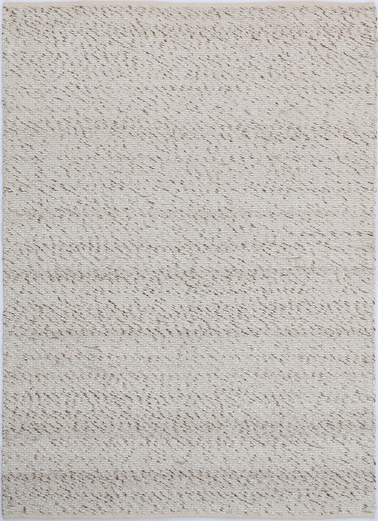 Gabbro Beige Wool Blend Textured Rug