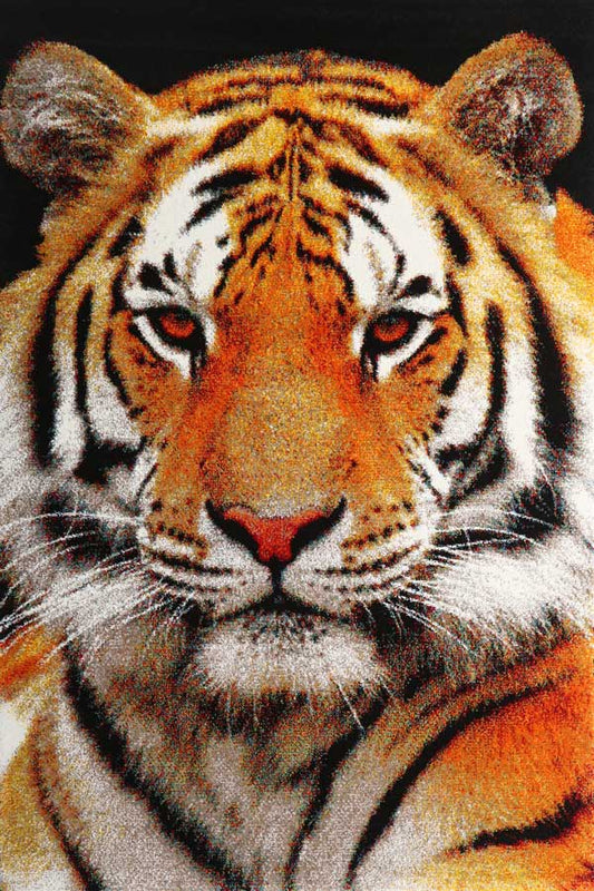 Hanaa Tiger Motif Rug