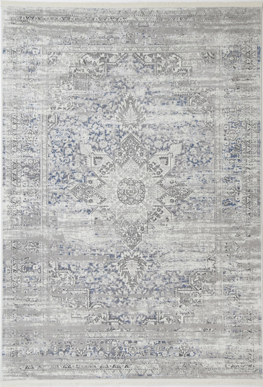 Paradise Medalion Grey Blue Rug