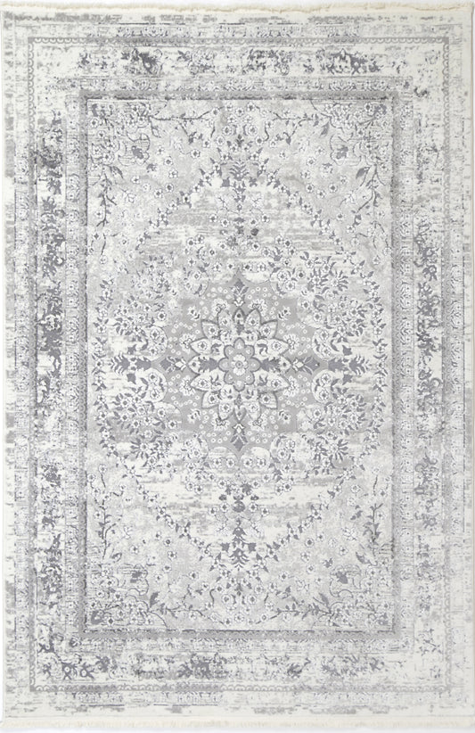 Paradise Vintage Medalion Grey Rug