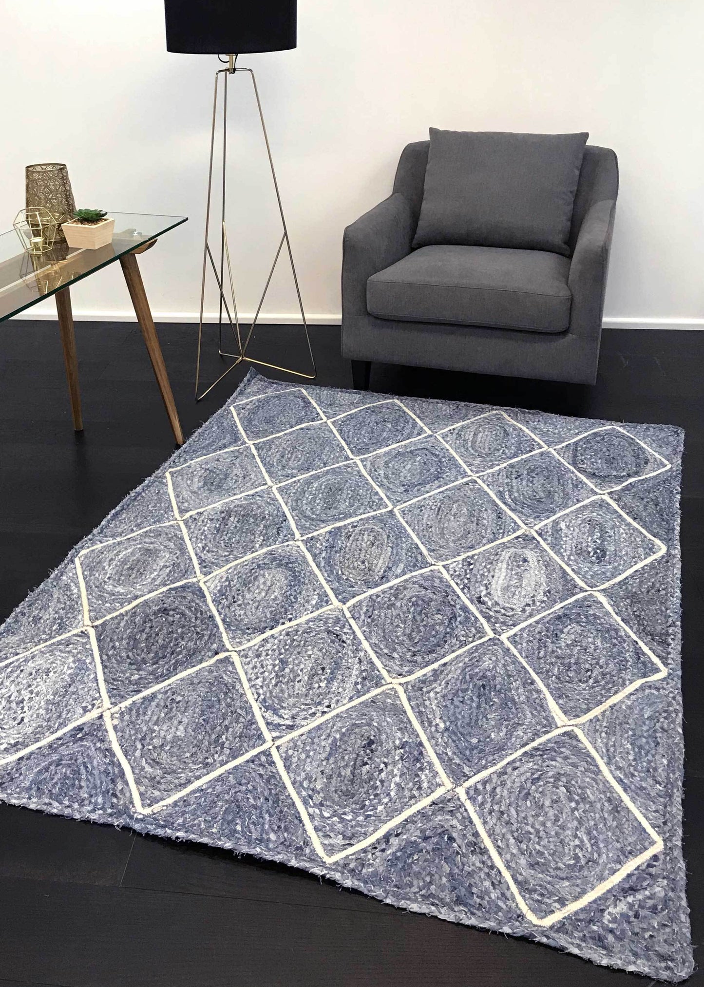 Bonnie Blue Natural Diamond Rug