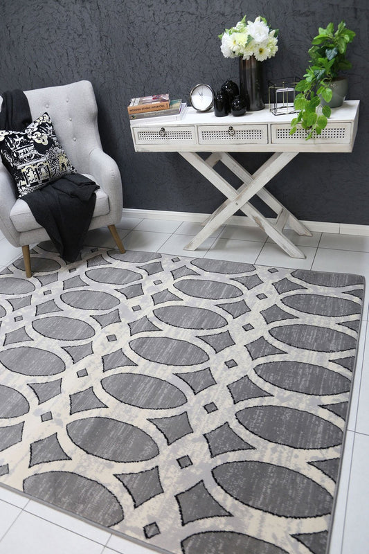 Dash Grey Stunning Modern Luxe Rug