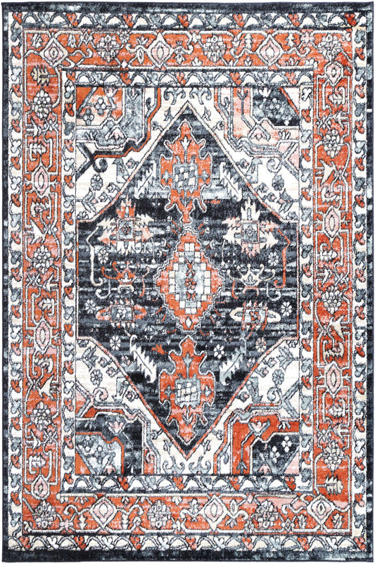 Anatolia Traditional Terracotta Black Rug