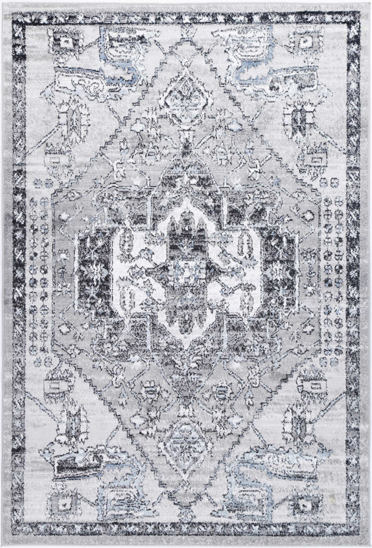 Anatolia Traditional Light Grey Rug