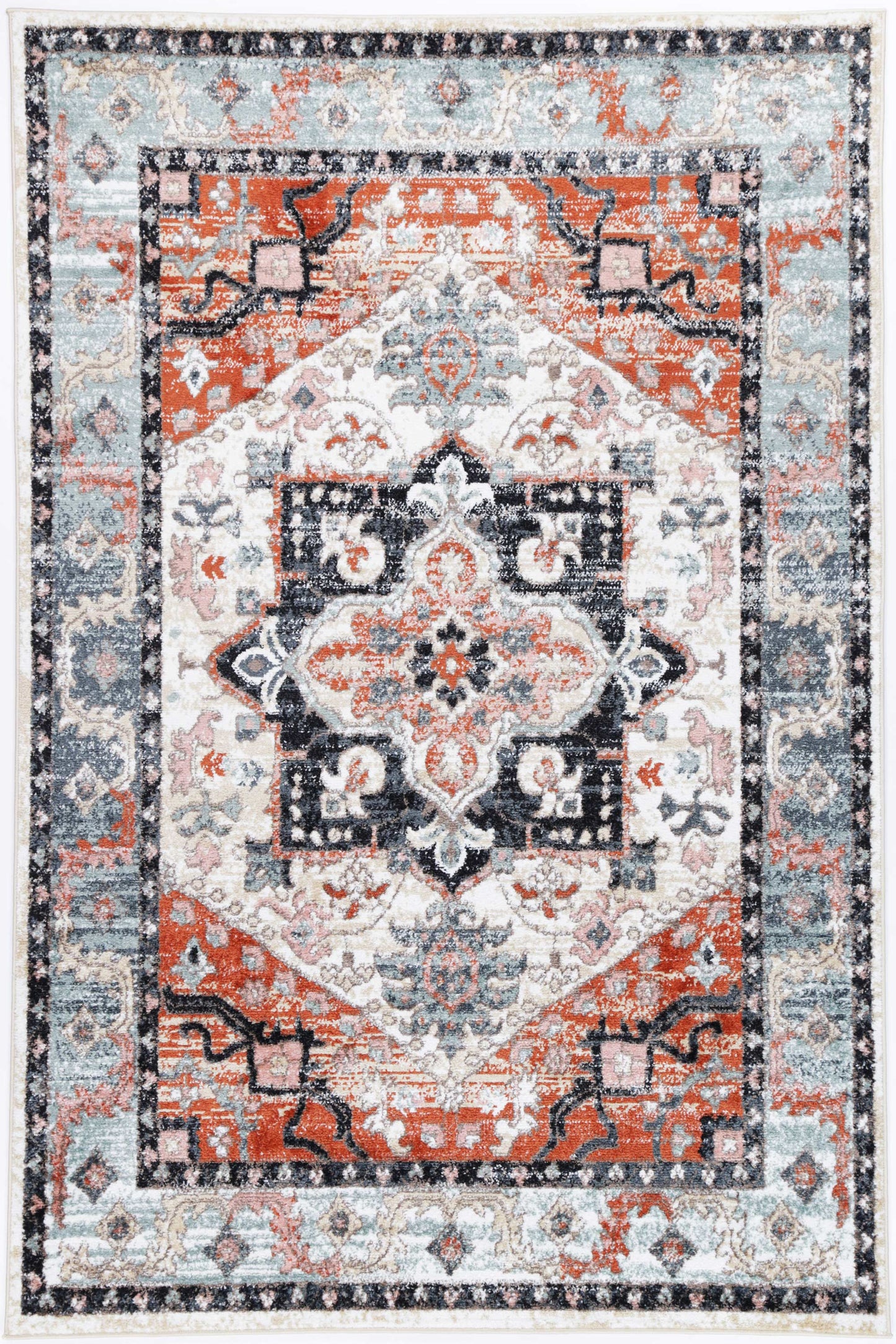 Anatolia Traditional Terracotta Charcoal Rug