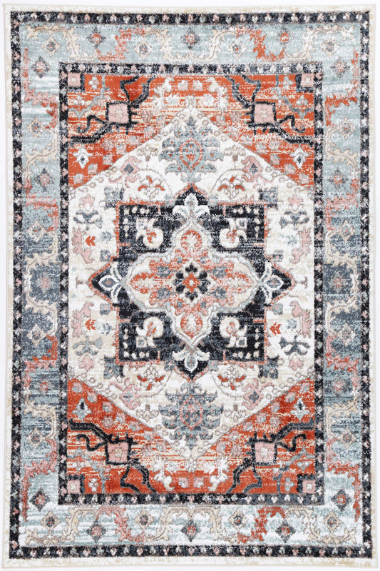 Anatolia Traditional Terracotta Charcoal Rug