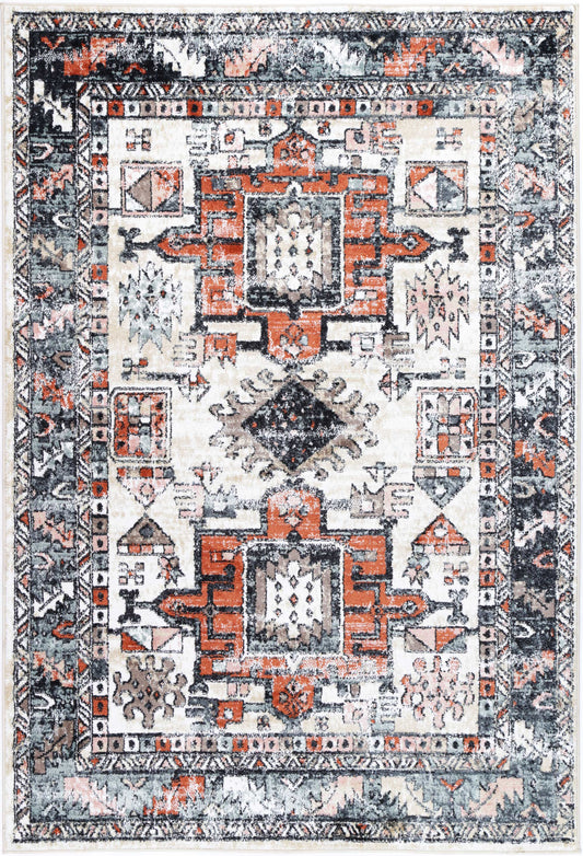 Anatolia Traditional Black Cream Rug