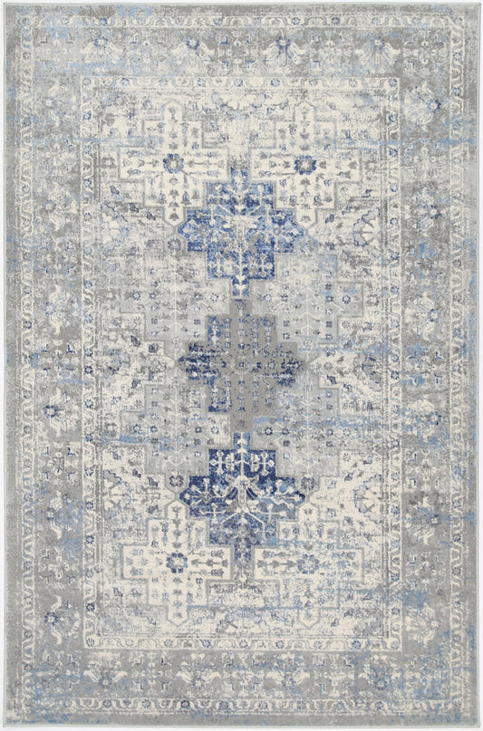 Expression Navy Blue Oriental Rug