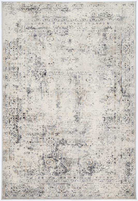 Expression Beige Grey Contemporary Rug