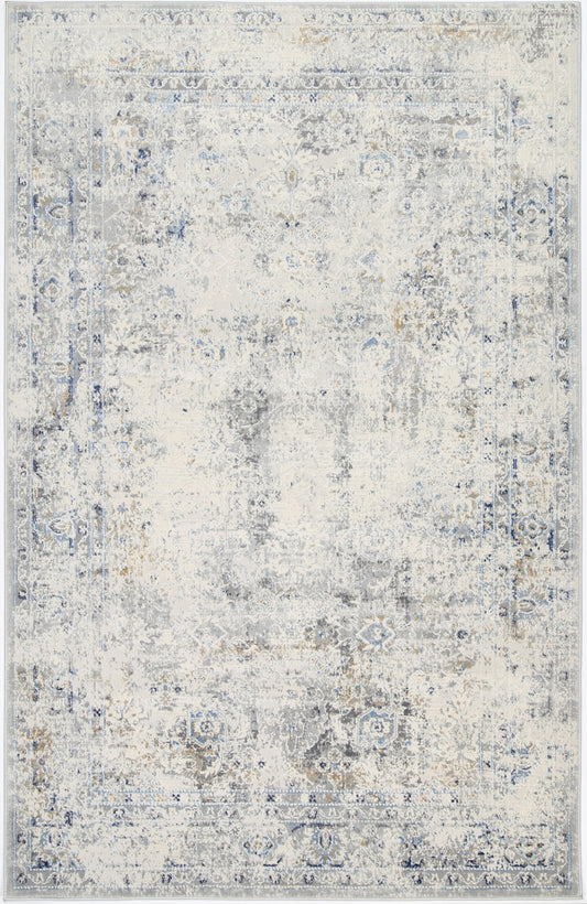 Expression Navy Blue Contemporary Rug