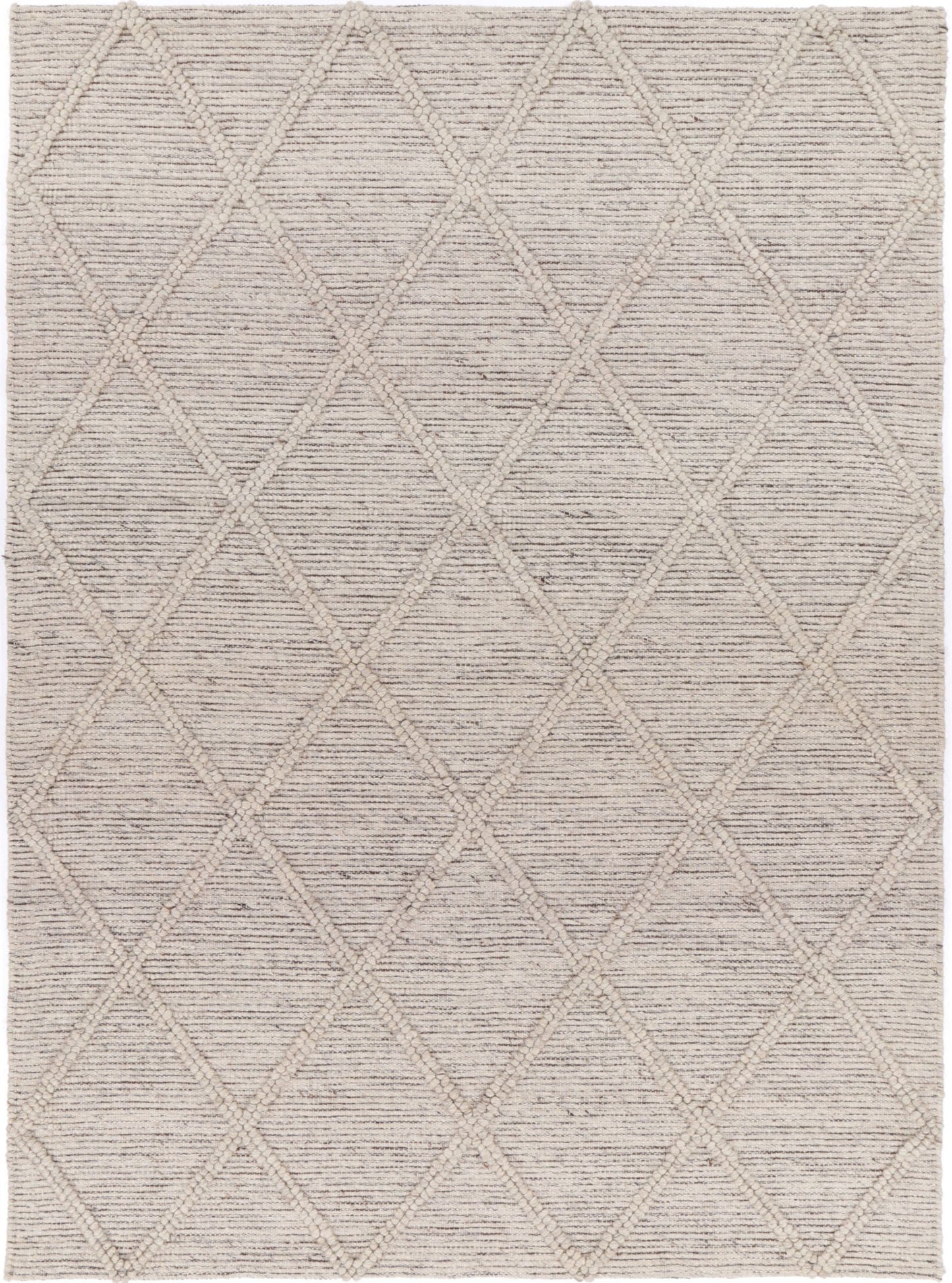 Kochi Diamond Braided Ash Rug