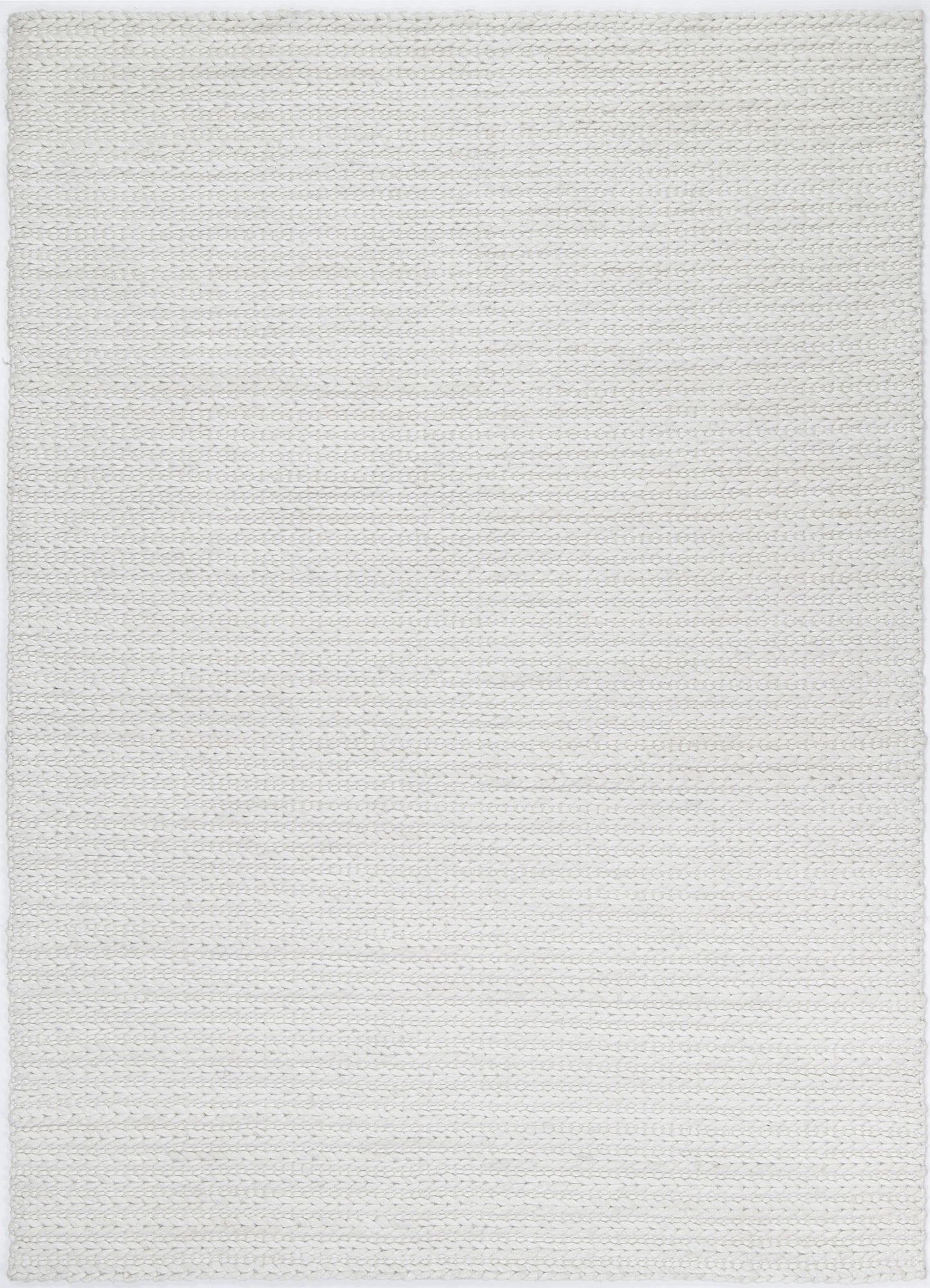 Rayna Cue White Wool Blend Rug