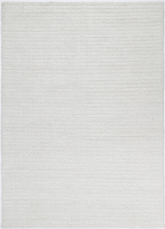 Rayna Cue White Wool Blend Rug