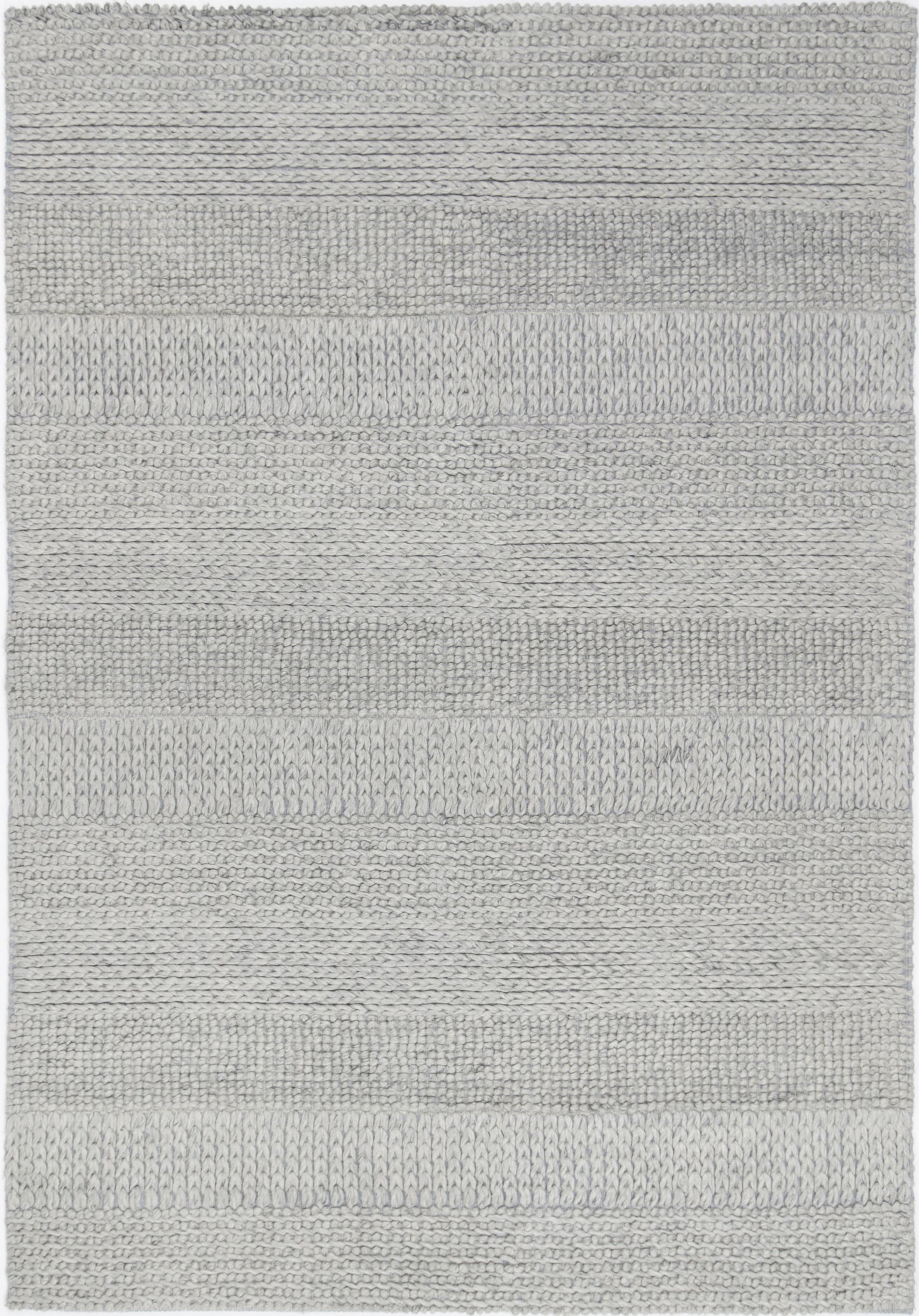 Rayna Grace Grey Wool Blend Rug