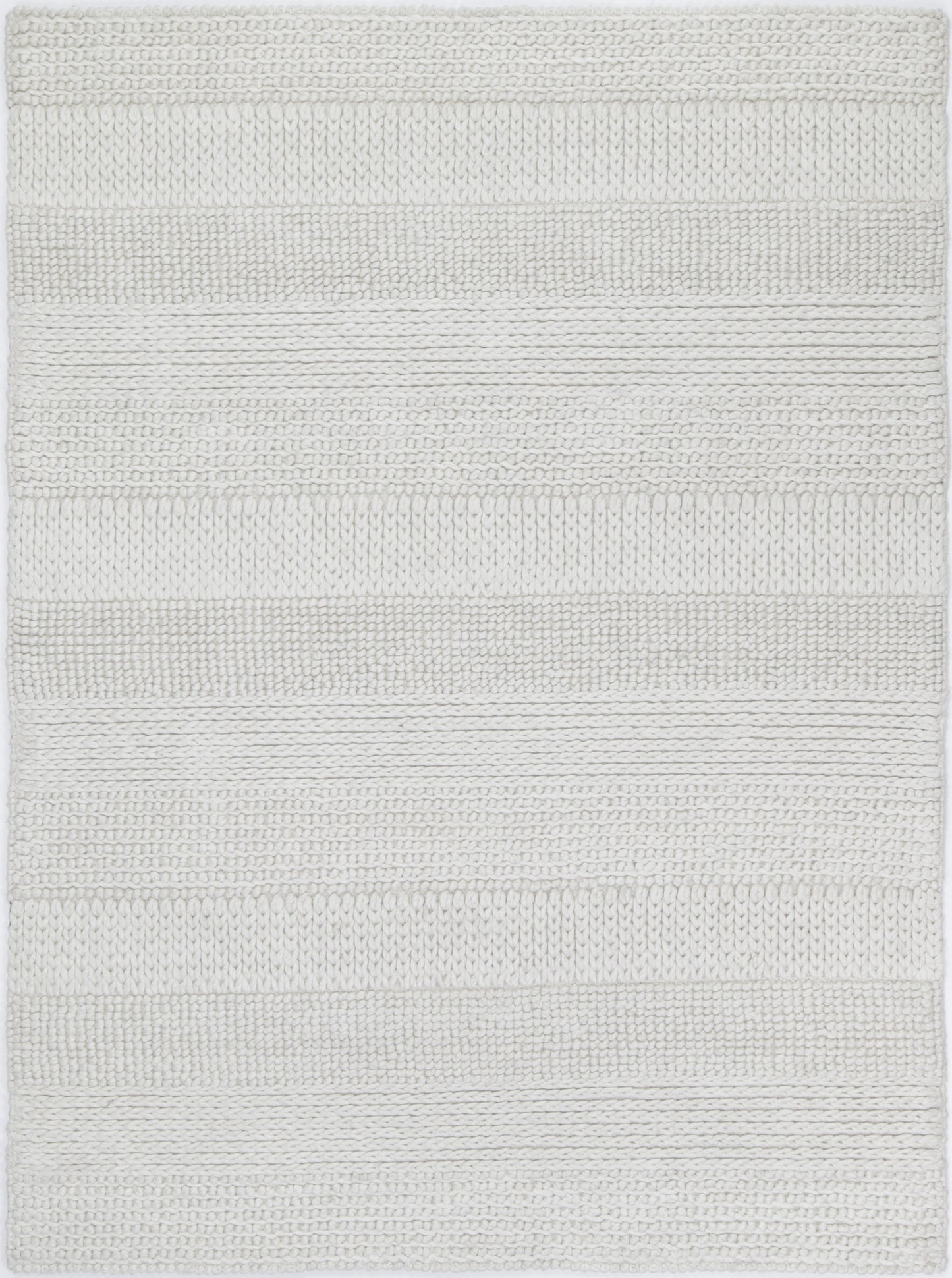 Rayna Grace White Wool Blend Rug