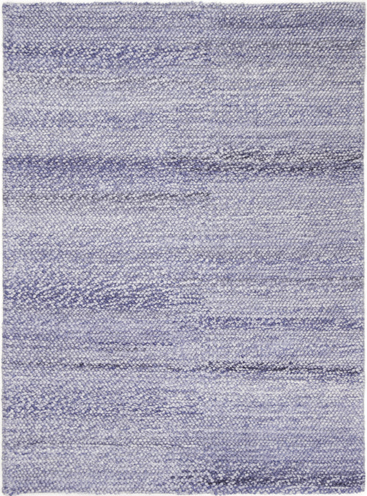 Rayna Loopy Blue Wool Blend Rug