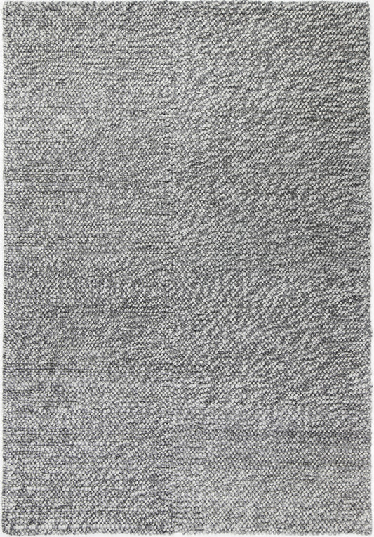 Rayna Loopy Charcoal Wool Blend Rug