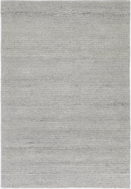 Rayna Loopy Grey Wool Blend Rug