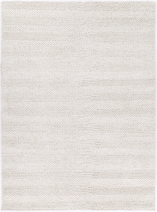 Rayna Ringlets White Wool Blend Rug