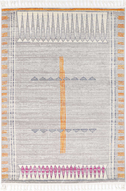 Kenza Tribal Grey Rug