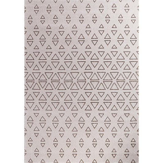 Brooklyn Cream Triangle Shaped Abstract Rug