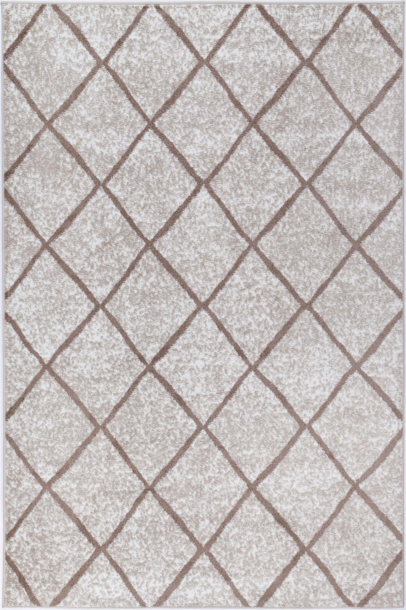 Paisley Diamond Latte Rug