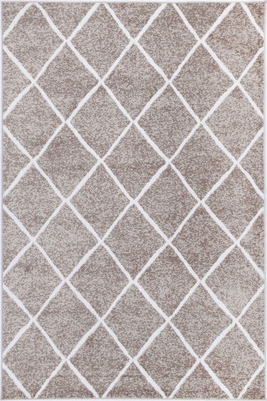Paisley Diamond Mocha Rug