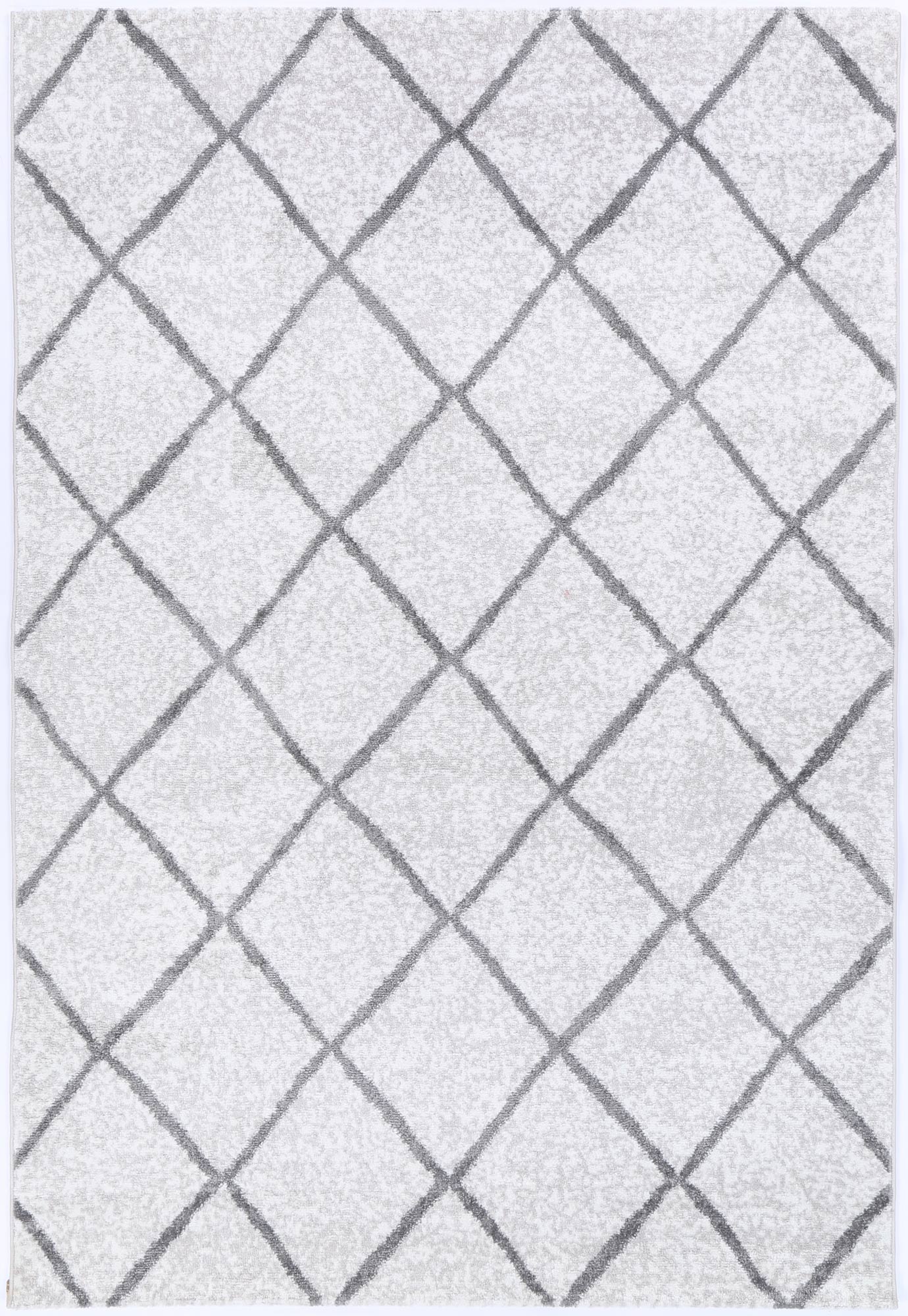 Paisley Diamond Silver Rug