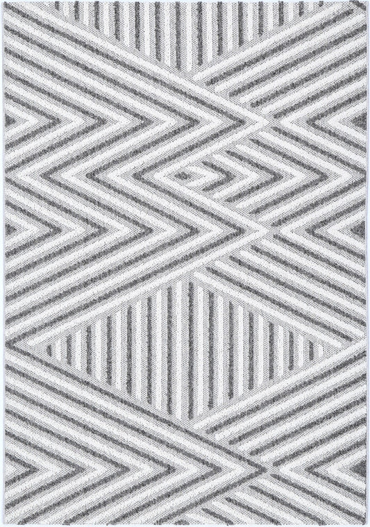 Elara Hawk Indoor / Outdoor Grey Rug