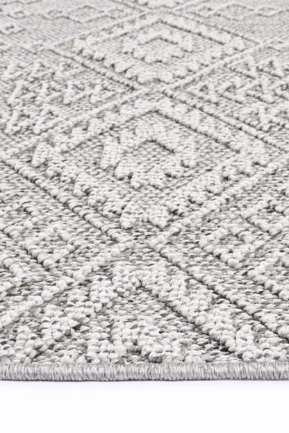 Elara Dracus Indoor / Outdoor Grey Rug