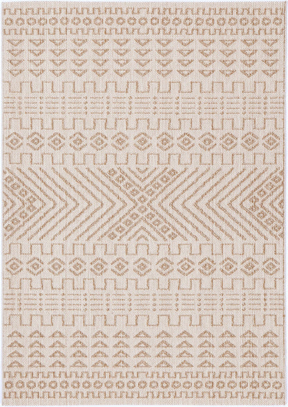 Elara Bresha Indoor / Outdoor Beige Rug