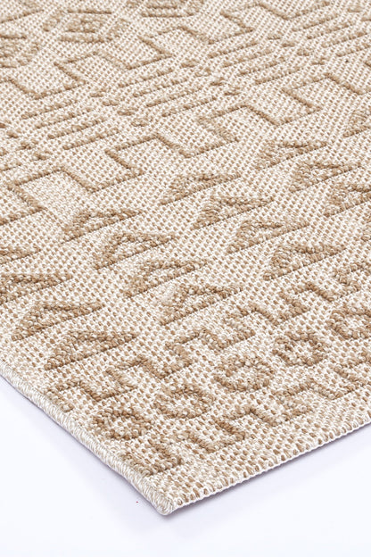 Elara Bresha Indoor / Outdoor Beige Rug