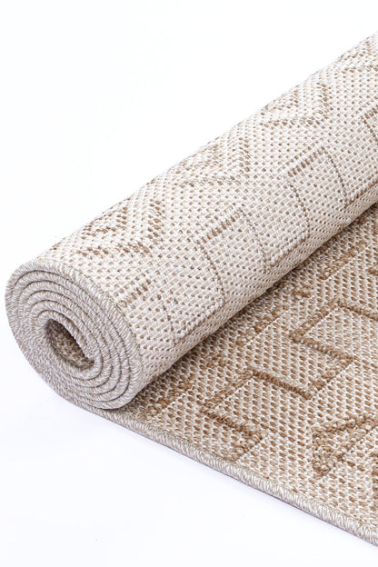 Elara Bresha Indoor / Outdoor Beige Rug