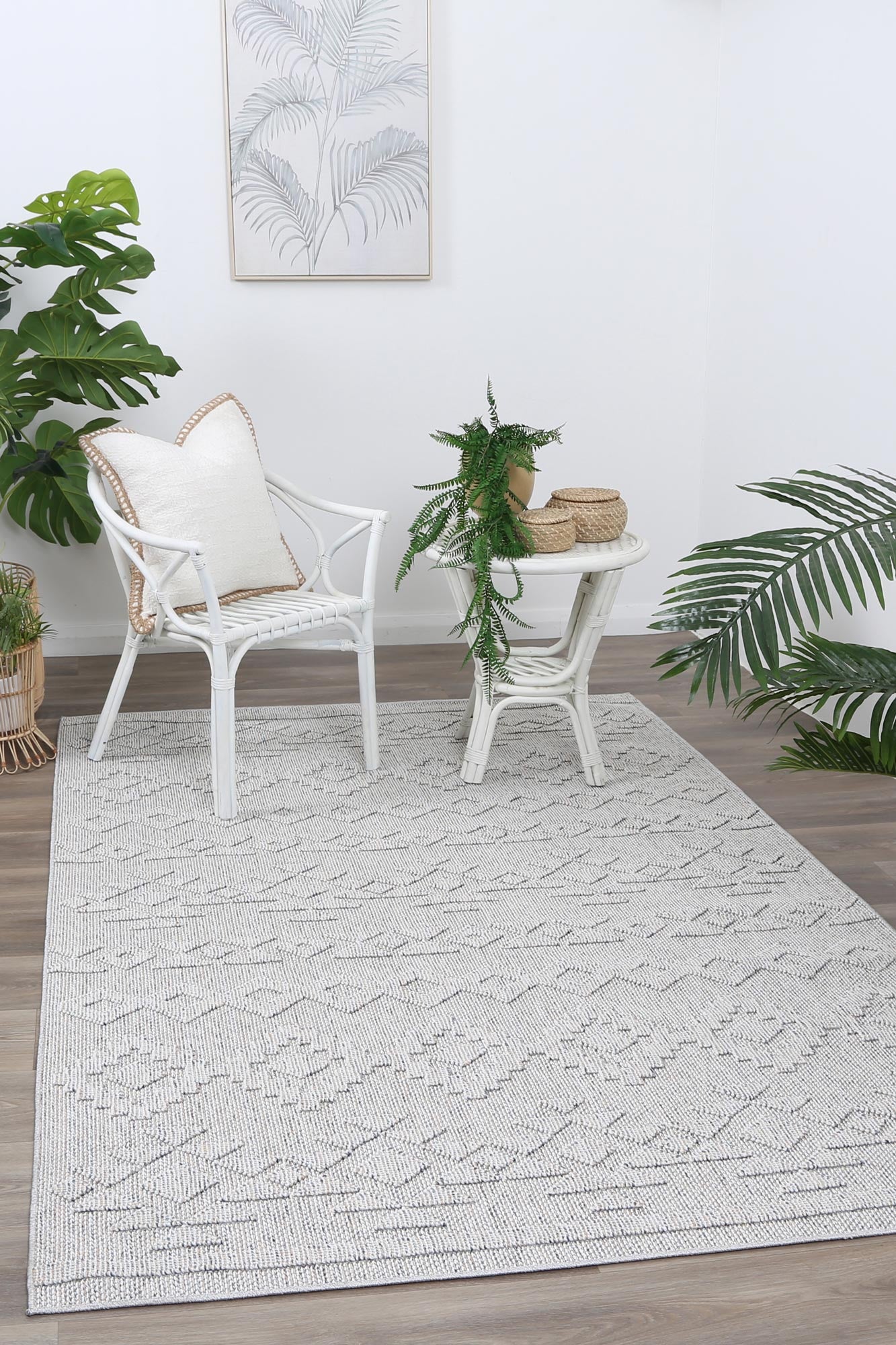 Elara Kuda Indoor / Outdoor Grey Rug