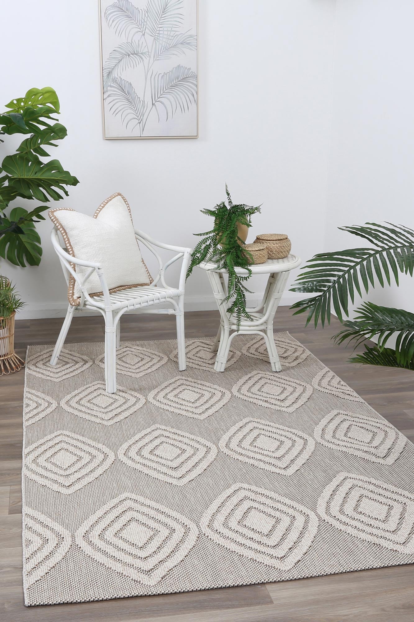 Elara Gamu Indoor / Outdoor Grey Rug