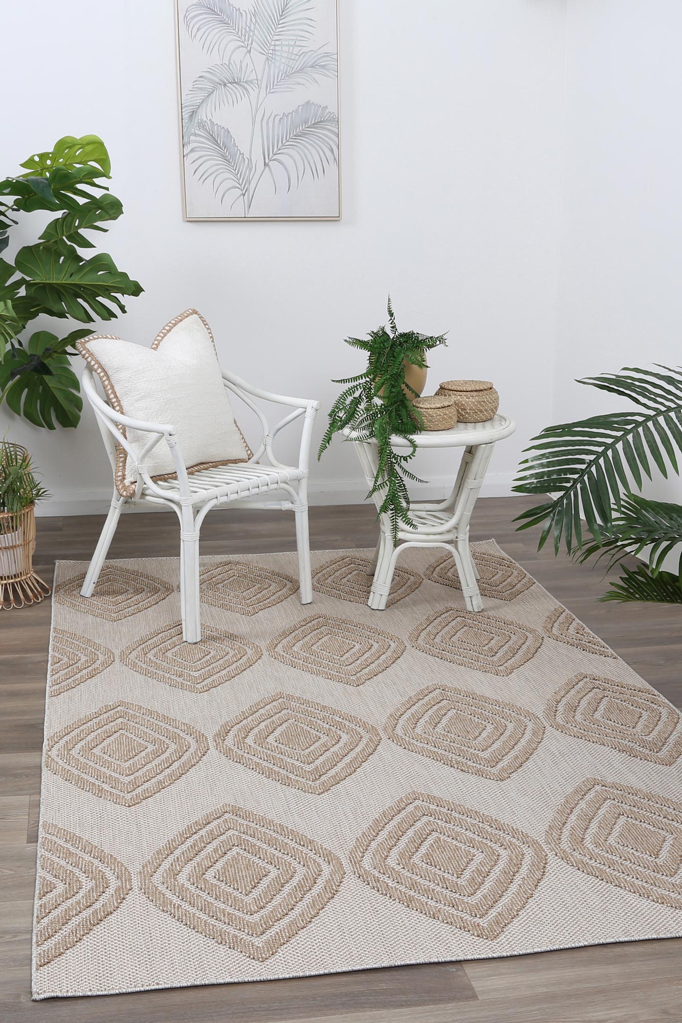 Elara Gamu Indoor / Outdoor Beige Rug